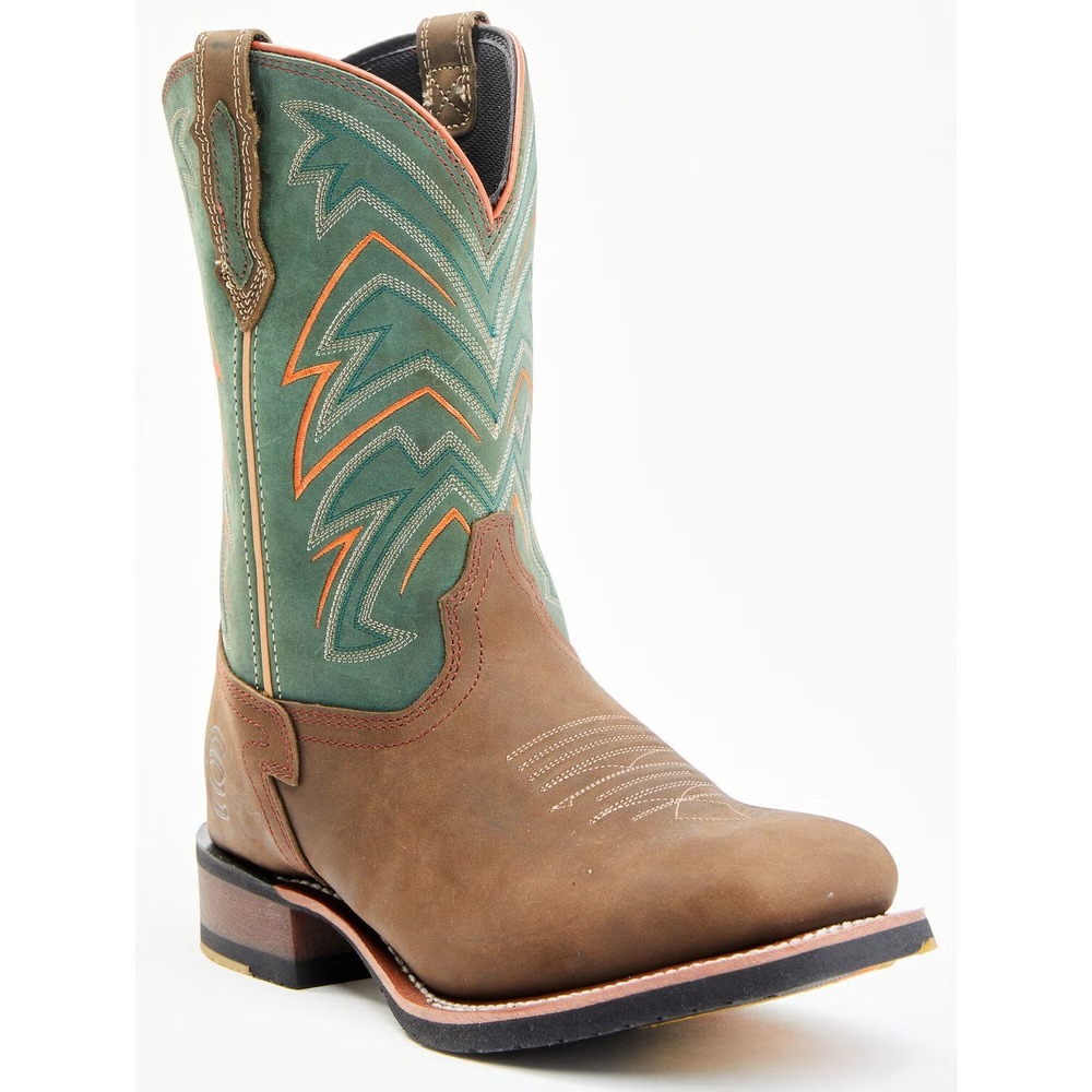 Dan Post®‎ (Men's 9.5 D Arrowhead™ Western Performance Boots, Brown/Green - $230